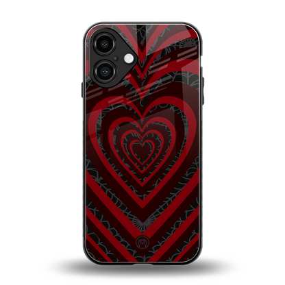 y2k hearts x spider back phone cover | glass case for iphone 16 plus