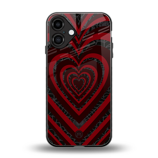 y2k hearts x spider back phone cover | glass case for iphone 16 plus