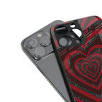 y2k hearts x spider back phone cover | glass case for iphone 13 pro max