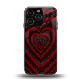 y2k hearts x spider back phone cover | glass case for iphone 16 pro
