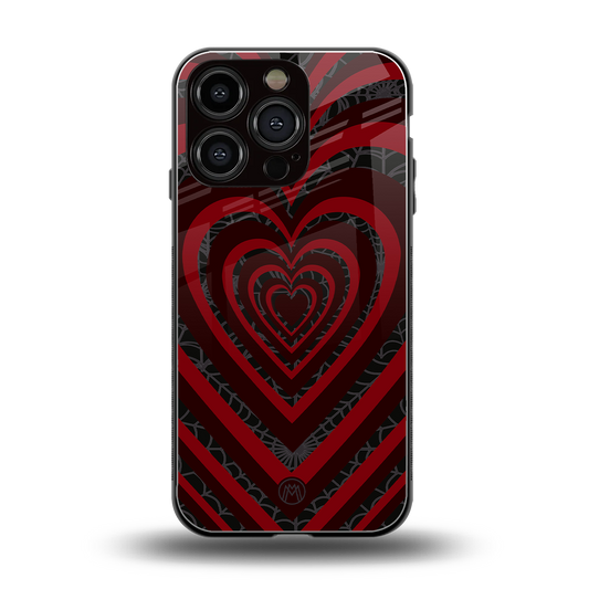 y2k hearts x spider back phone cover | glass case for iphone 16 pro