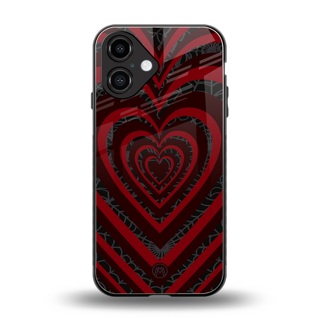 y2k hearts x spider back phone cover | glass case for iphone 16