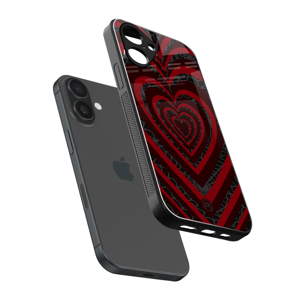 y2k hearts x spider back phone cover | glass case for iphone 16