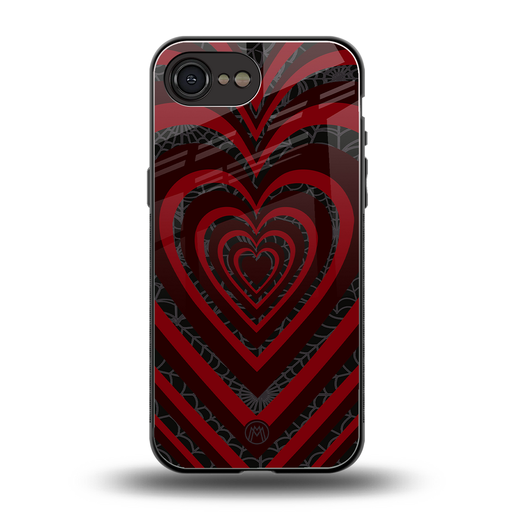 y2k hearts x spider back phone cover | glass case for iphone 16e