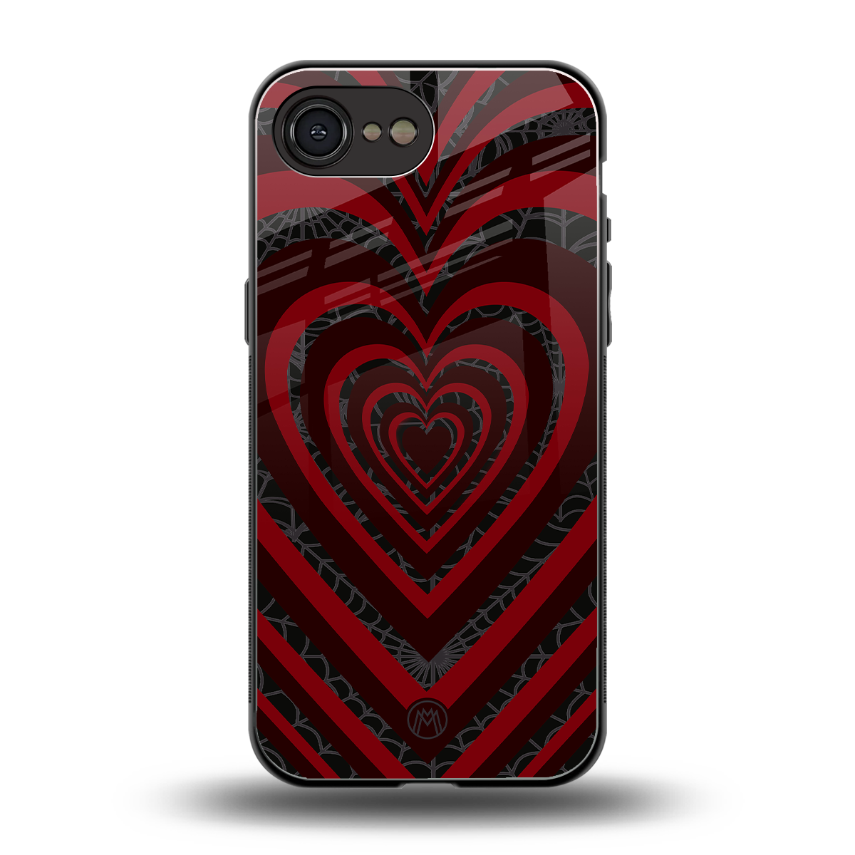 y2k hearts x spider back phone cover | glass case for iphone 16e