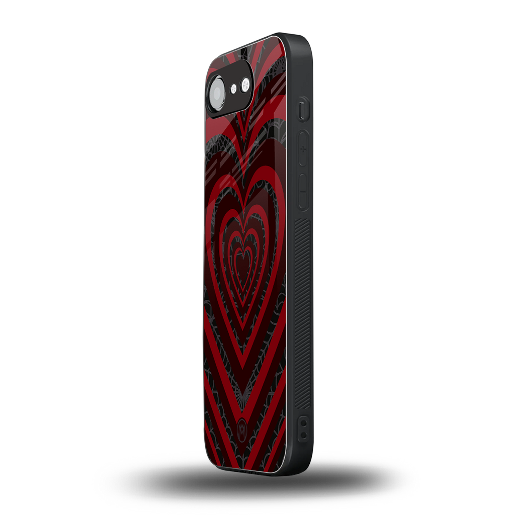 y2k hearts x spider back phone cover | glass case for iphone 16e