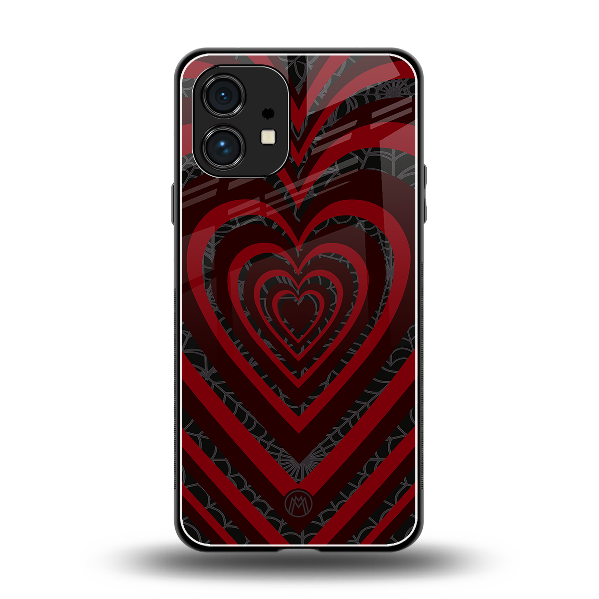 y2k hearts x spider back phone cover | glass case for nothing phone 1