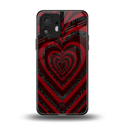 y2k hearts x spider back phone cover | glass case for nothing phone 2