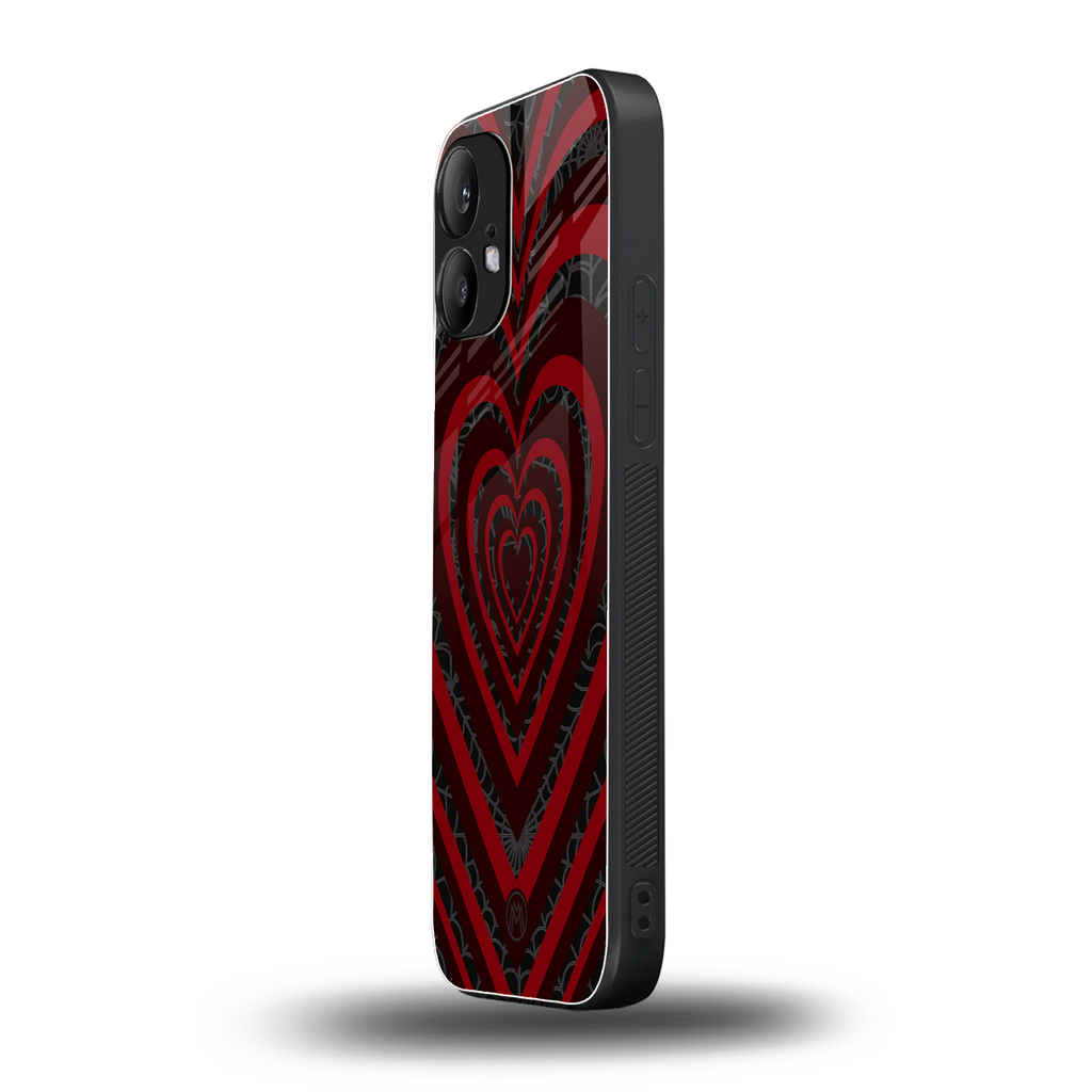 y2k hearts x spider back phone cover | glass case for nothing phone 2