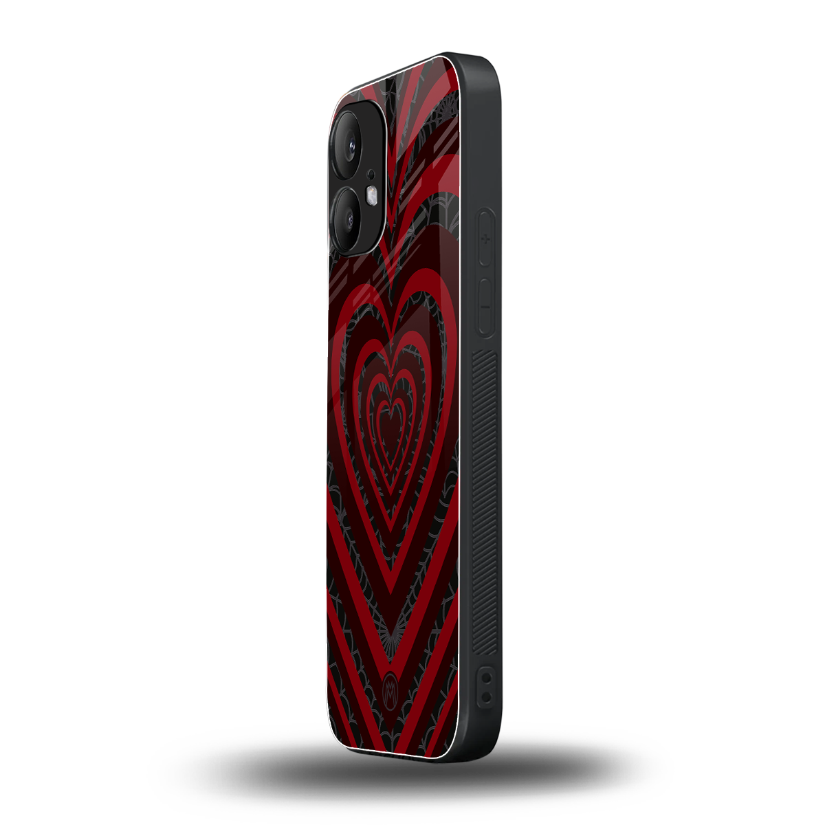 y2k hearts x spider back phone cover | glass case for nothing phone 2