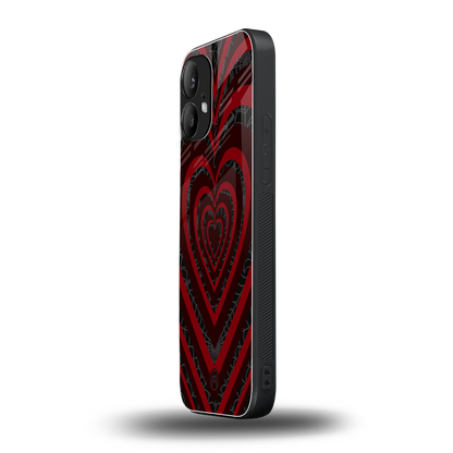 y2k hearts x spider back phone cover | glass case for nothing phone 2