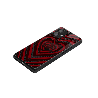 y2k hearts x spider back phone cover | glass case for nothing phone 2