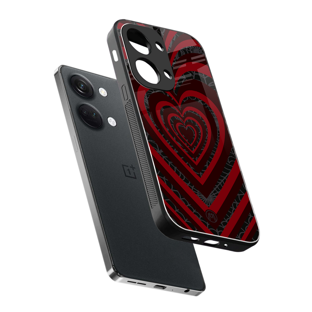 y2k hearts x spider back phone cover | glass case for oneplus nord 3