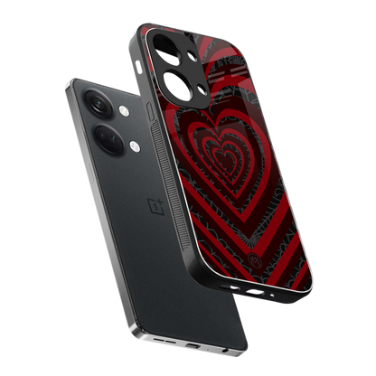 y2k hearts x spider back phone cover | glass case for oneplus nord 3