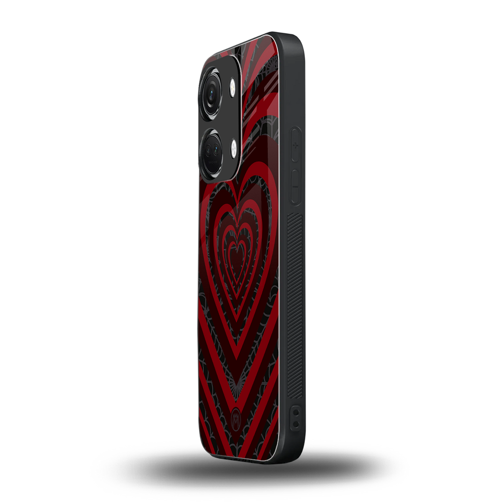 y2k hearts x spider back phone cover | glass case for oneplus nord 3