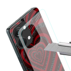 y2k hearts x spider back phone cover | glass case for oneplus nord 3