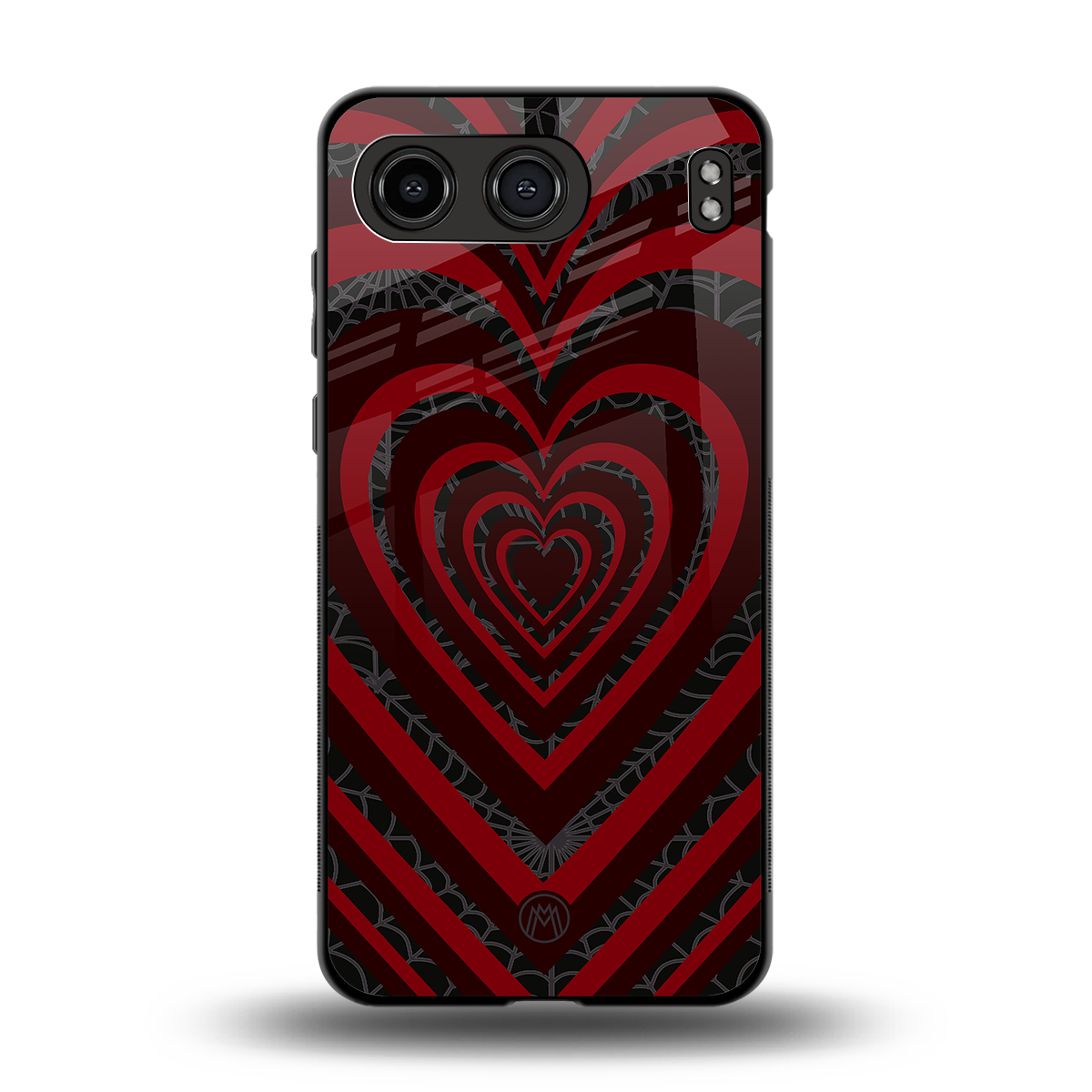 y2k hearts x spider back phone cover | glass case for oneplus nord 4