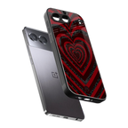 y2k hearts x spider back phone cover | glass case for oneplus nord 4