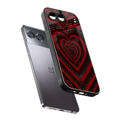 y2k hearts x spider back phone cover | glass case for oneplus nord 4