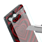y2k hearts x spider back phone cover | glass case for oneplus nord 4