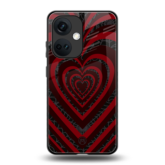 y2k hearts x spider back phone cover | glass case for oneplus nord ce 3