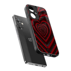 y2k hearts x spider back phone cover | glass case for oneplus nord ce 3