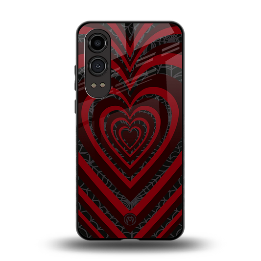 y2k hearts x spider back phone cover | glass case for oneplus nord ce 4 lite