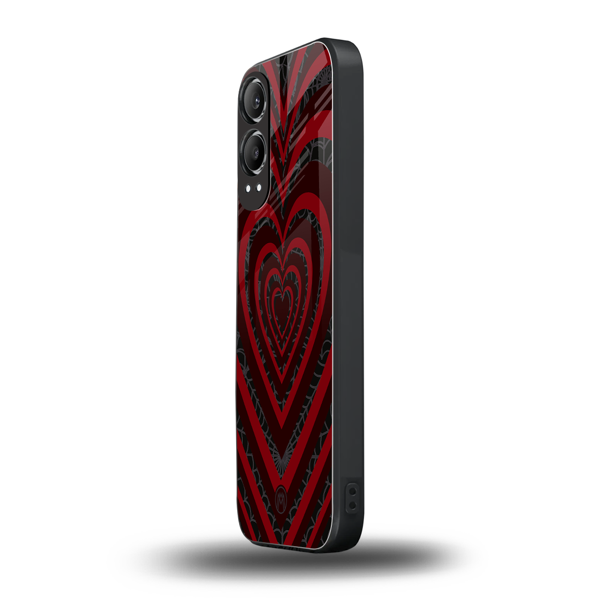 y2k hearts x spider back phone cover | glass case for oneplus nord ce 4 lite