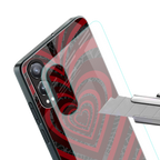 y2k hearts x spider back phone cover | glass case for oneplus nord ce 4 lite