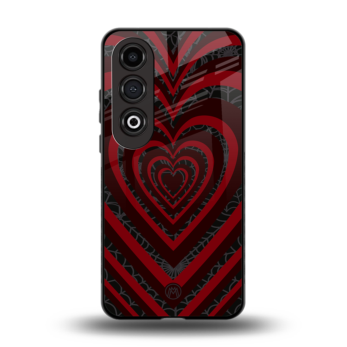 y2k hearts x spider back phone cover | glass case for oneplus nord ce 4