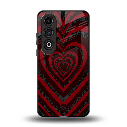 y2k hearts x spider back phone cover | glass case for oneplus nord ce 4