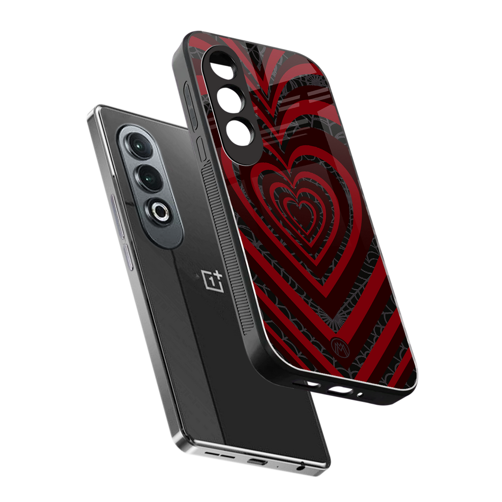 y2k hearts x spider back phone cover | glass case for oneplus nord ce 4