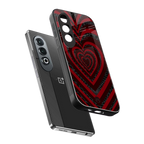 y2k hearts x spider back phone cover | glass case for oneplus nord ce 4