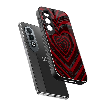 y2k hearts x spider back phone cover | glass case for oneplus nord ce 4
