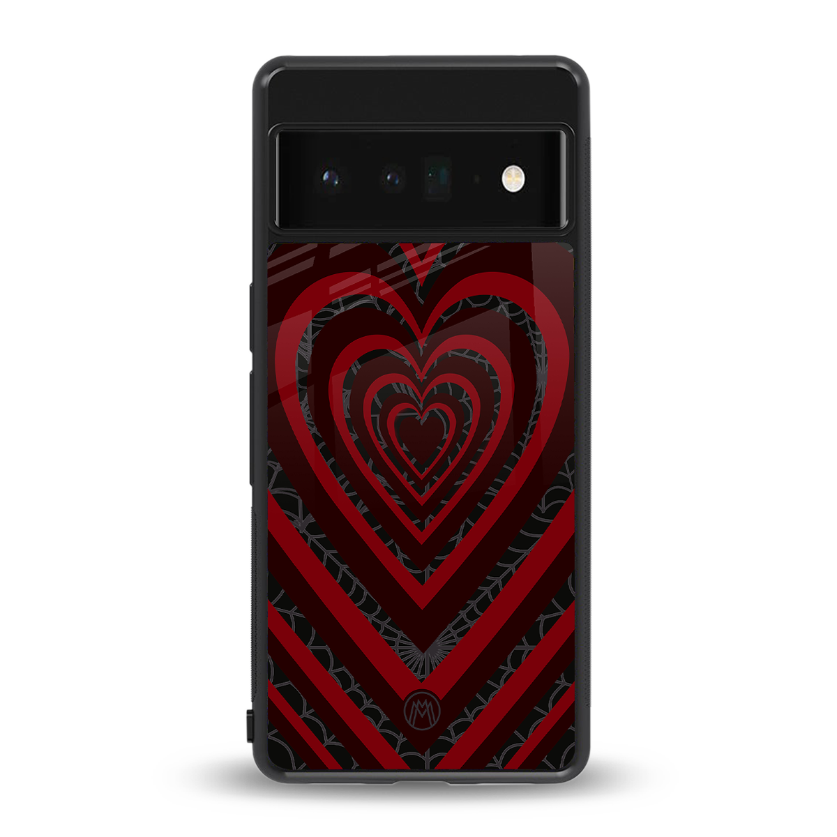 y2k hearts x spider back phone cover | glass case for google pixel 6 pro