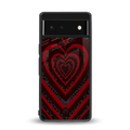 y2k hearts x spider back phone cover | glass case for google pixel 6