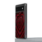 y2k hearts x spider back phone cover | glass case for google pixel 6