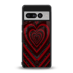 y2k hearts x spider back phone cover | glass case for google pixel 7 pro