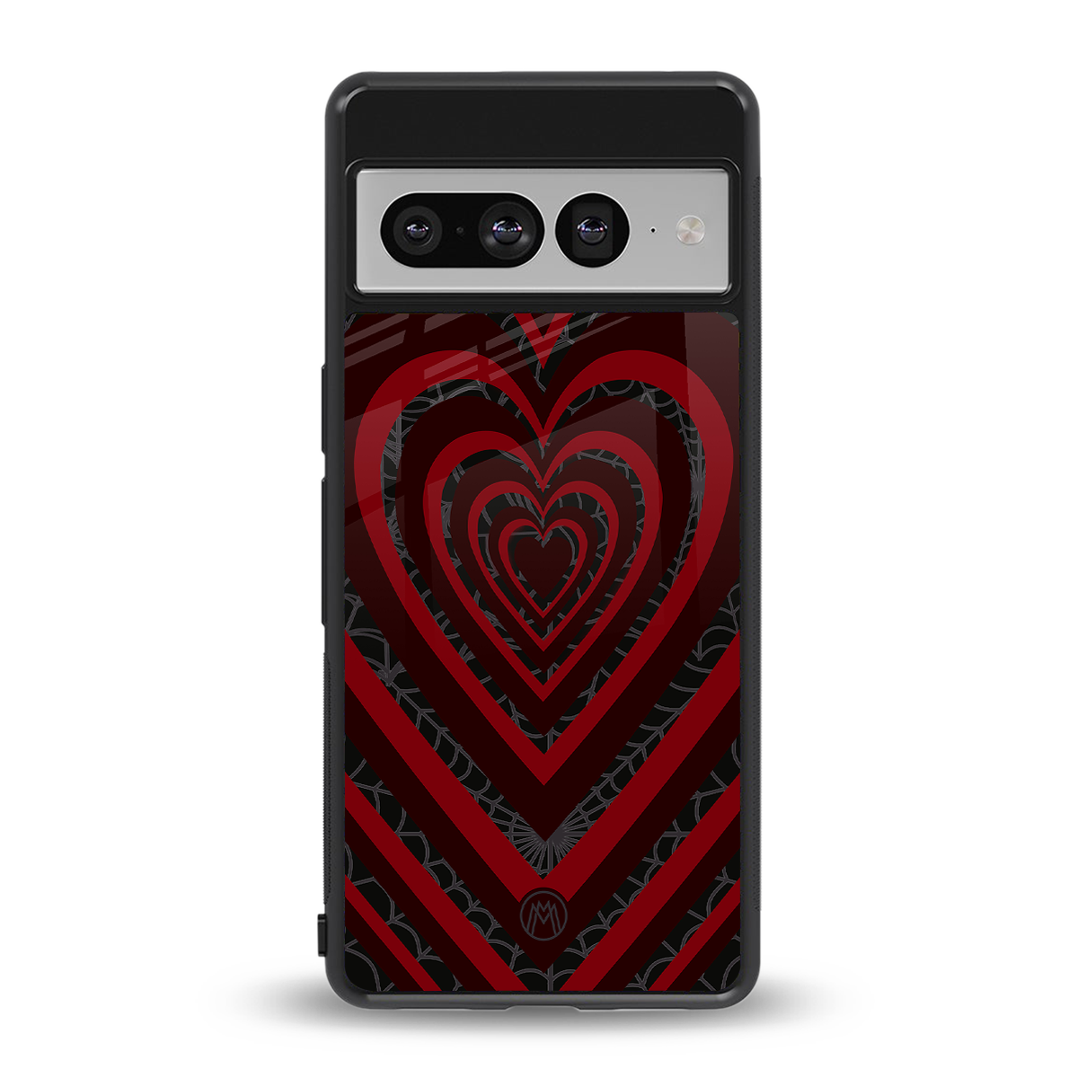 y2k hearts x spider back phone cover | glass case for google pixel 7 pro