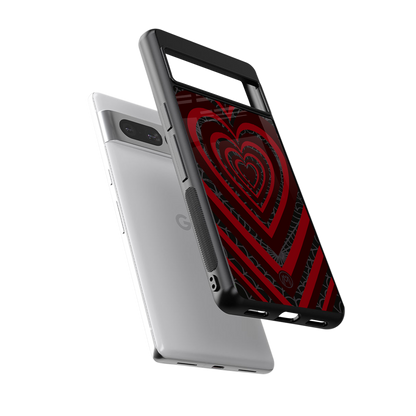 y2k hearts x spider back phone cover | glass case for google pixel 7 pro