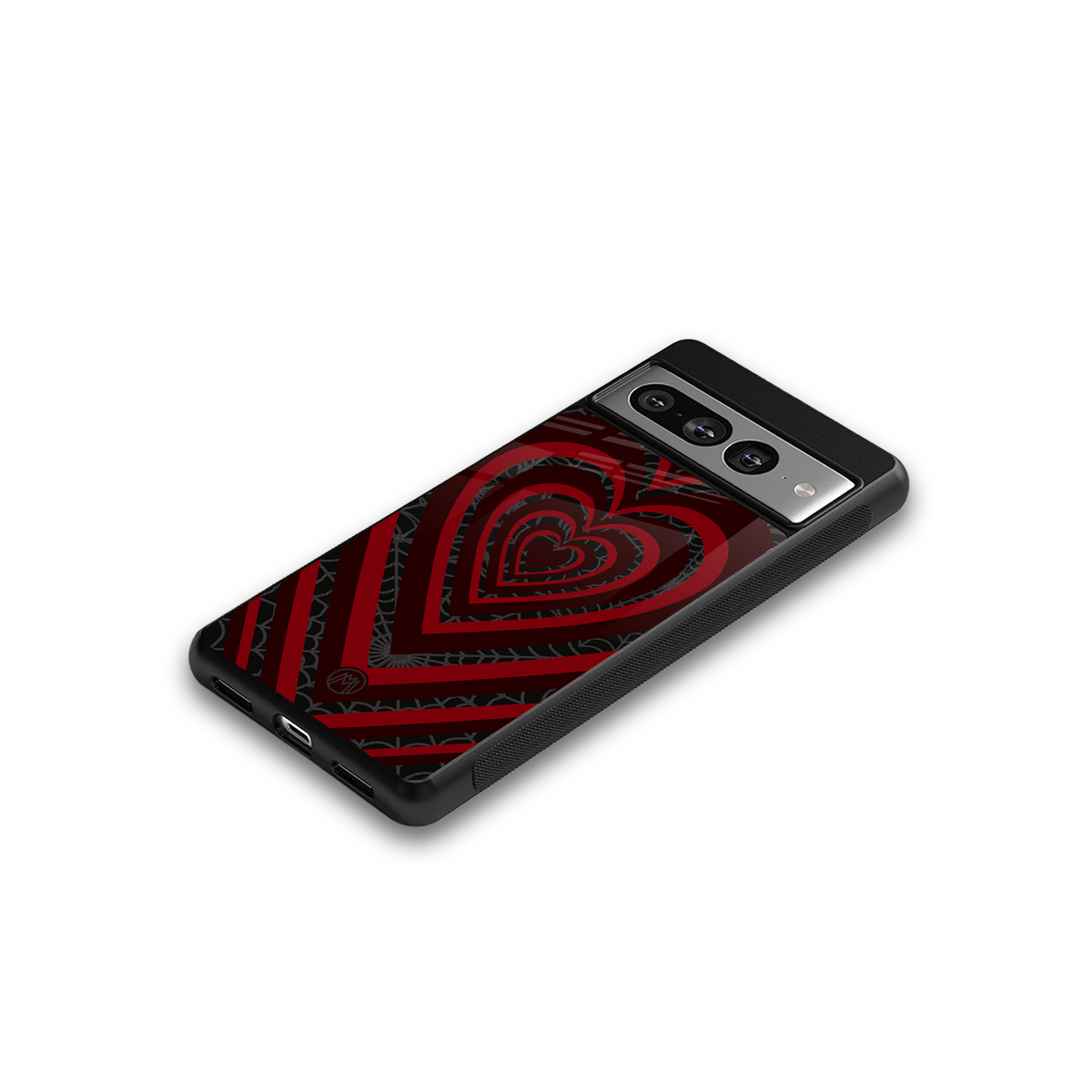 y2k hearts x spider back phone cover | glass case for google pixel 7 pro