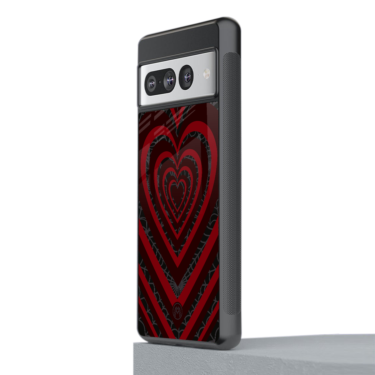 y2k hearts x spider back phone cover | glass case for google pixel 7 pro