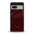 y2k hearts x spider back phone cover | glass case for Google Pixel 7A