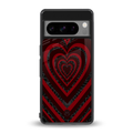 y2k hearts x spider back phone cover | glass case for google pixel 8 pro