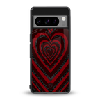 y2k hearts x spider back phone cover | glass case for google pixel 8 pro