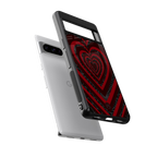 y2k hearts x spider back phone cover | glass case for google pixel 8 pro