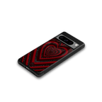 y2k hearts x spider back phone cover | glass case for google pixel 8 pro