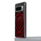 y2k hearts x spider back phone cover | glass case for google pixel 8 pro