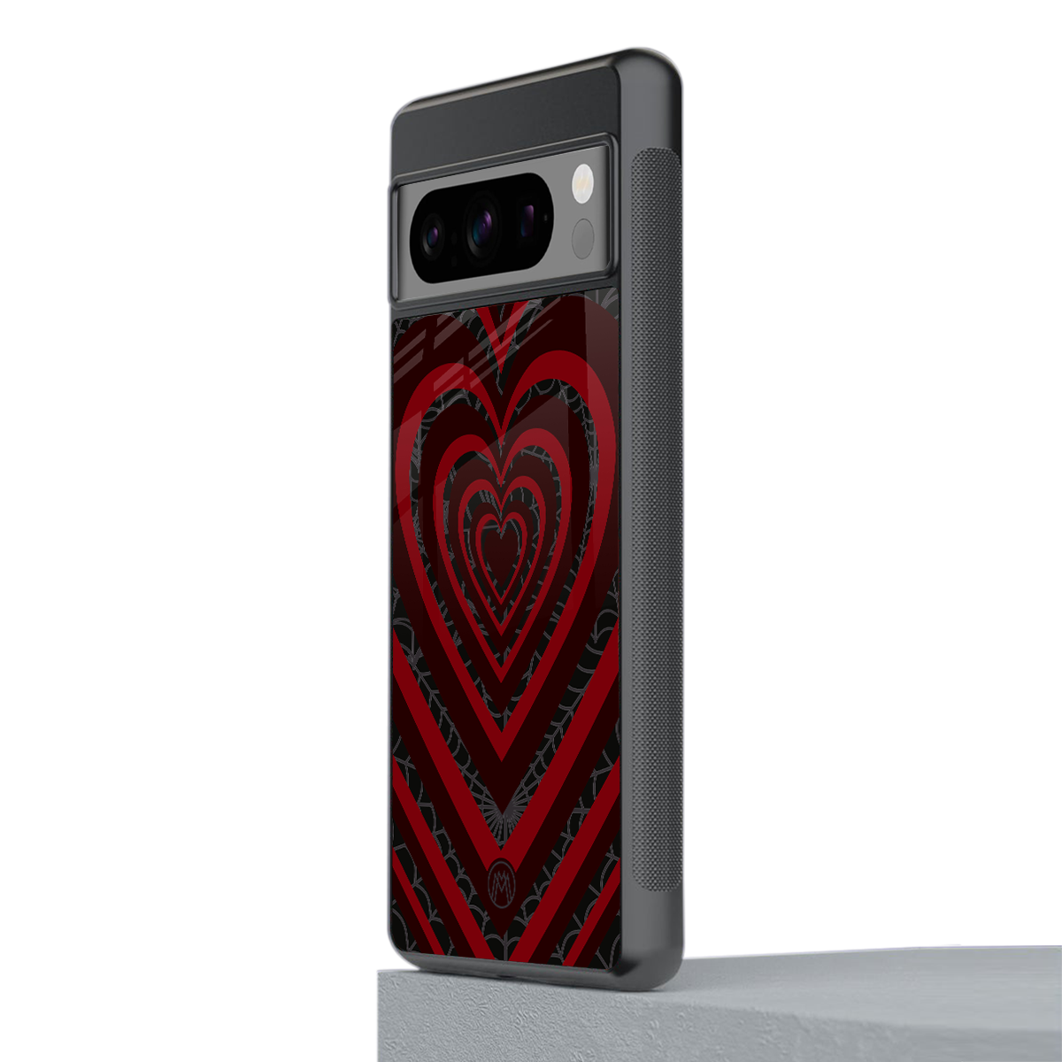 y2k hearts x spider back phone cover | glass case for google pixel 8 pro