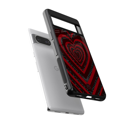 y2k hearts x spider back phone cover | glass case for Google Pixel 8